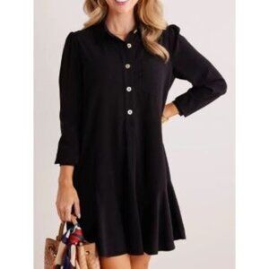 Avara Meagan Dress Women Size XXXL Plus NWT Mini Long Sleeve Button Up